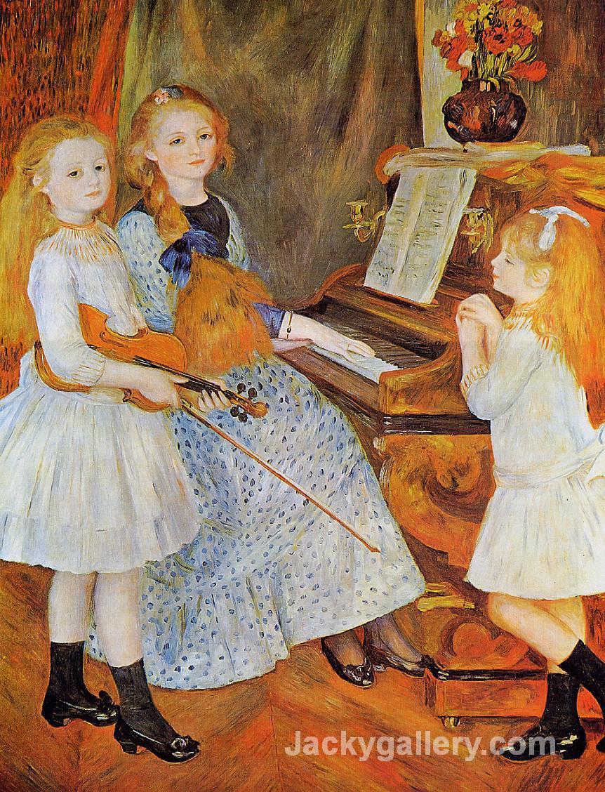 The Daughters of Catulle Mendes by Pierre Auguste Renoir paintings reproduction